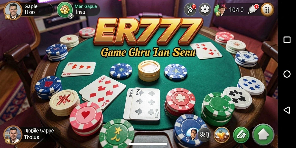 Tampilan gameplay seru saat bermain Gaple di ER777.