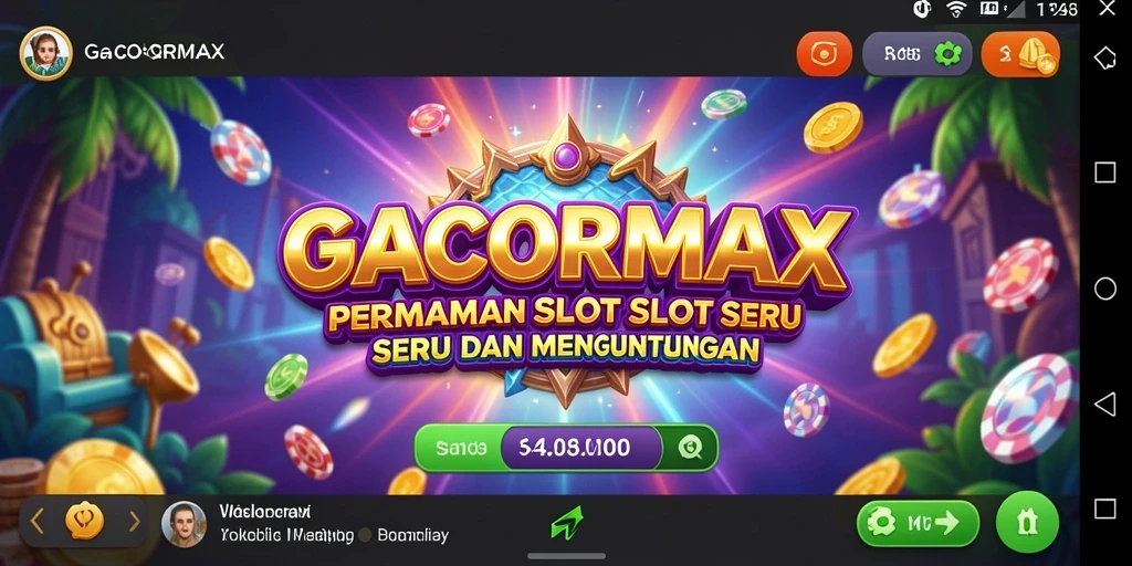Tampilan gameplay menarik dari GACORMAX dengan mesin Slot beragam.