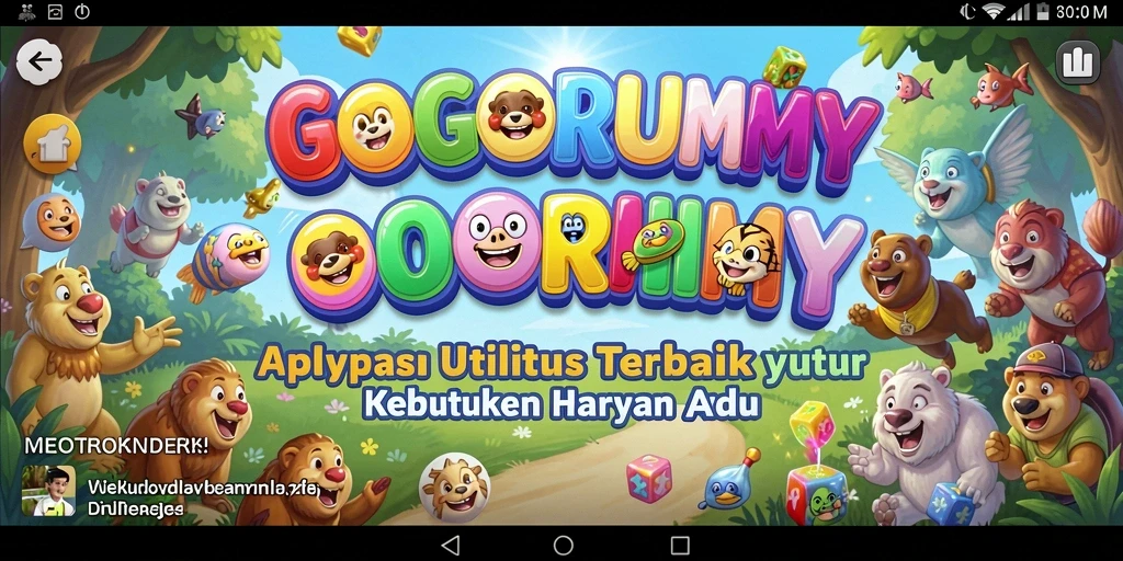 Tampilan antarmuka GOGORUMMY yang menarik dan fungsional.