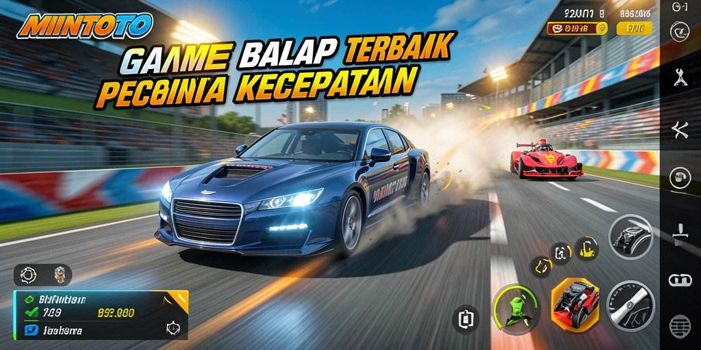 Tampilan main game Racing yang seru dan mendebarkan di MINTOTO.