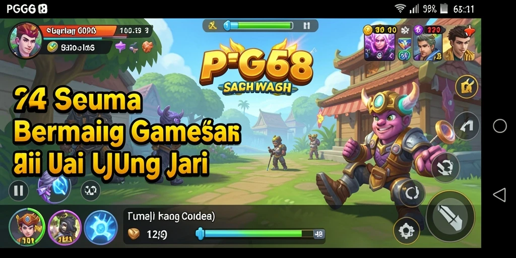 Screenshot gameplay PGG68 yang menunjukkan keseruan bermain Casual.