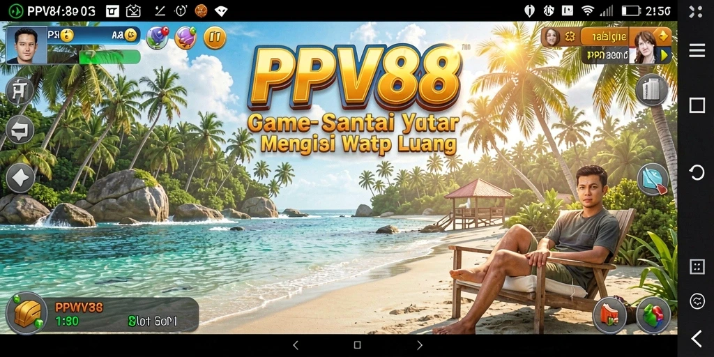 Screenshot gameplay PPV88 dengan karakter yang ceria dan penuh warna.