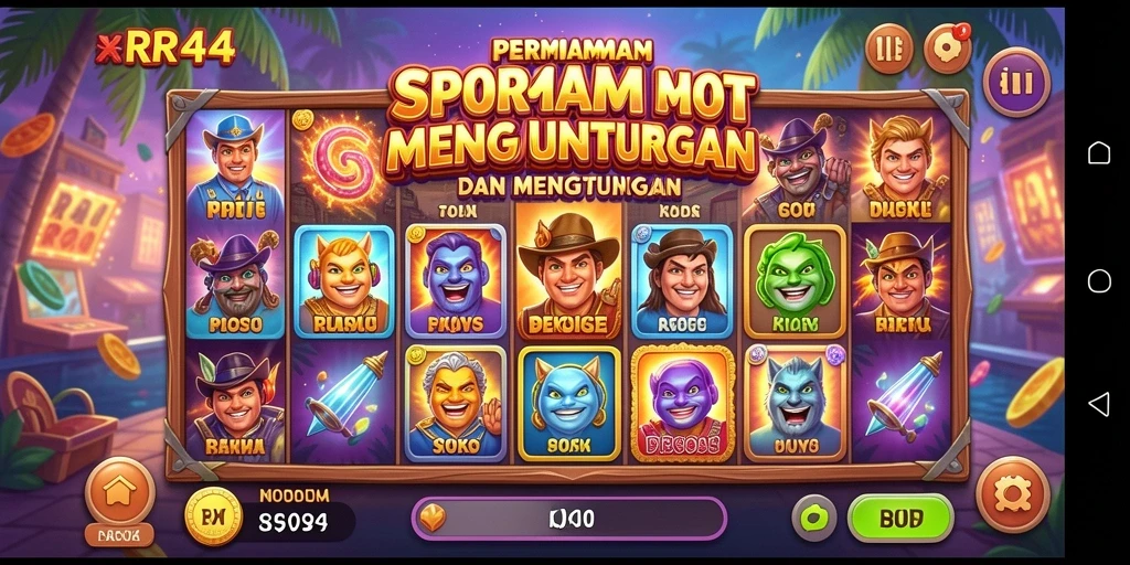 Tampilan gameplay Slot yang menarik dan seru di RR44.