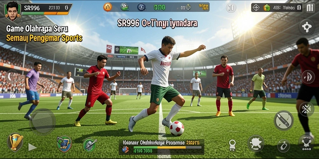 Tampilan gameplay seru dalam game SR996 dengan fokus olahraga.