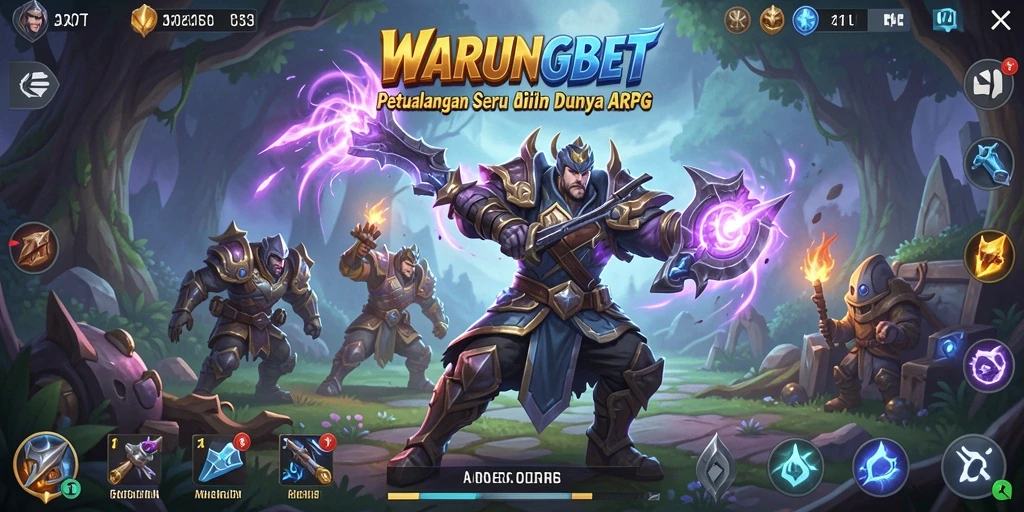 Tampilan gameplay menarik dari WARUNGBET dalam aksi petualangan ARPG.